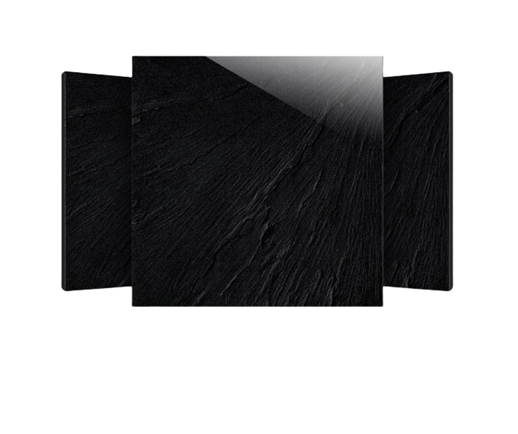 black Textured Matt Tiles