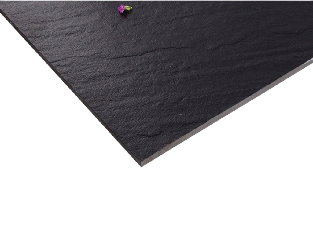 Black schist-textured Matt tiles