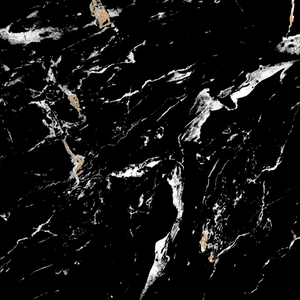 Waterproof Black Polished Marble Effect Tiles Luxury Style 