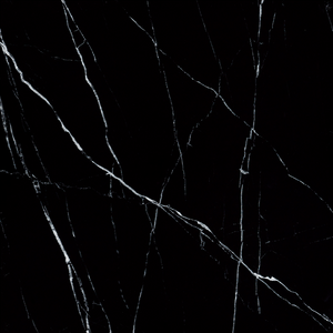 Modern Black Marble Effect Tiles 3D Laser-imprinted Patterns